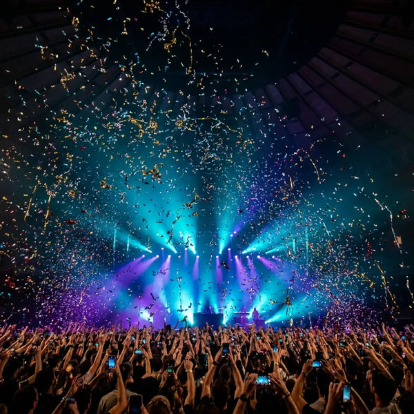 Confetti explosion at a live concert event - SurgeFX