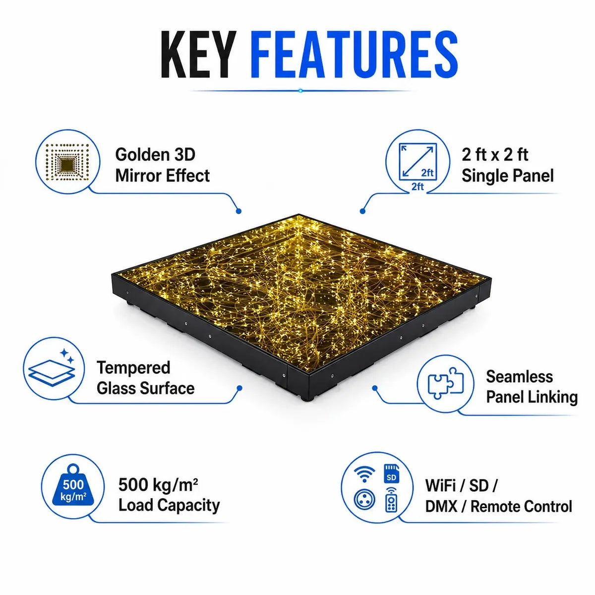 Star LED Magnetic Dance Floor key features and benefits overview
