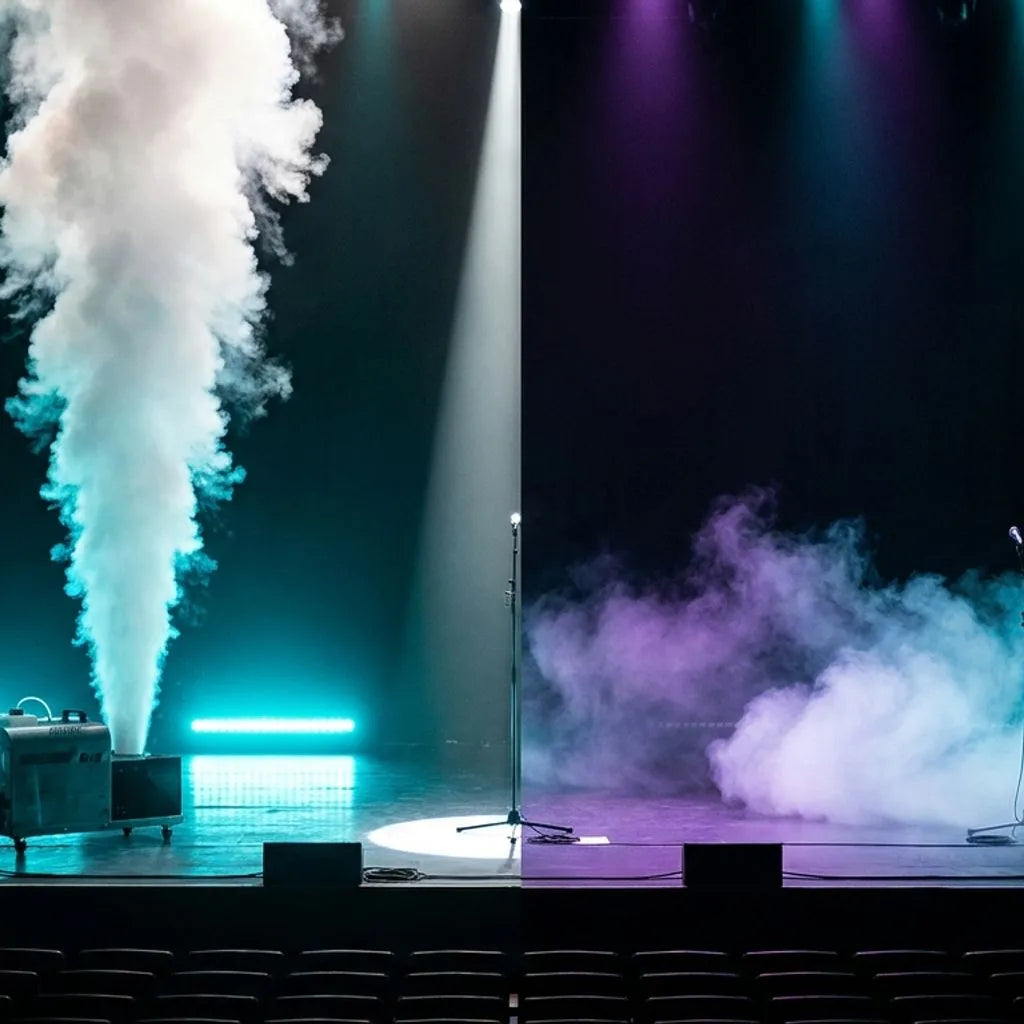 Vertical Fog Machine vs Low Fogger: Which Effect Belongs Where on Your Stage