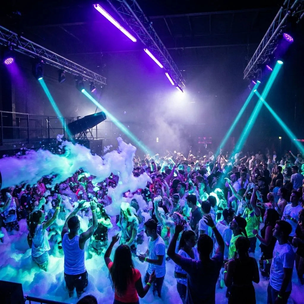 UV Foam Party Production: Build a Fully Glowing Blacklight Foam Room