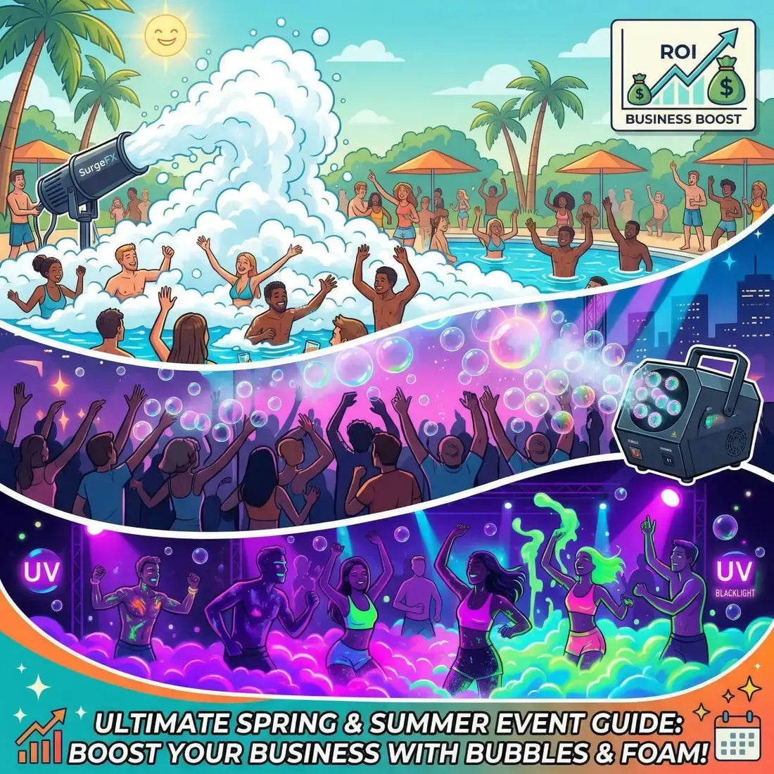 Boost Summer Event Revenue: Foam & Bubble Machines - SurgeFX