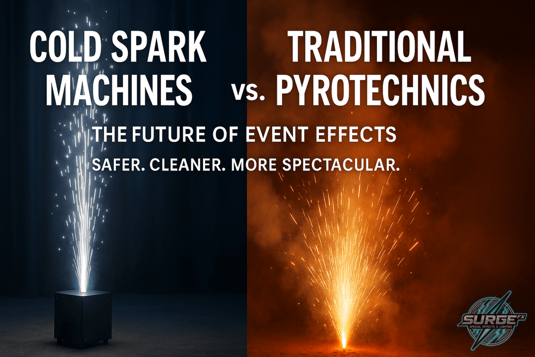 Cold Spark Machines vs. Traditional Pyrotechnics: Why Cold Sparks Are the Future of Special Effects