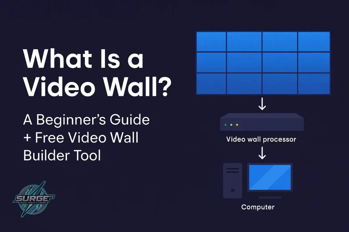 What Is a Video Wall? A Beginners Guide to LED Walls + Free Video Wall Builder Tool - SurgeFX