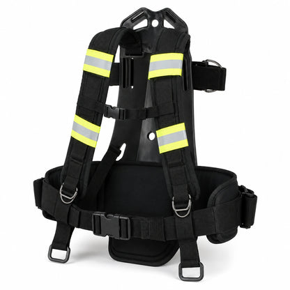 SurgeFX Portable CO2 Backpack Harness — Reflective harness design overview