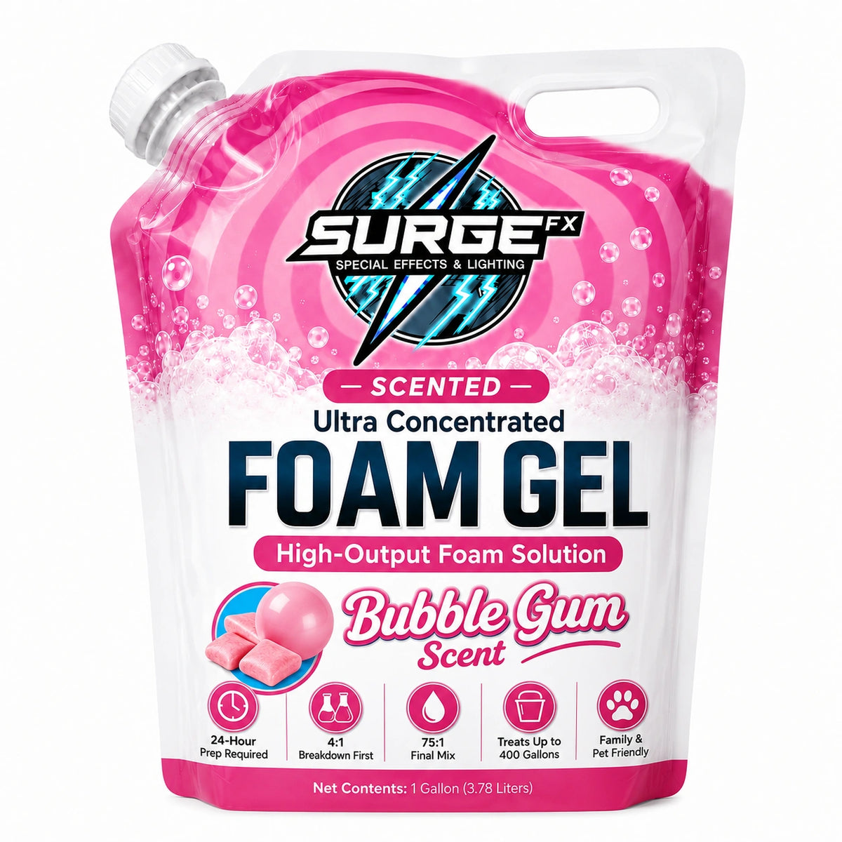 Scented Foam Machine Gel bubble gum scent hero - SurgeFX