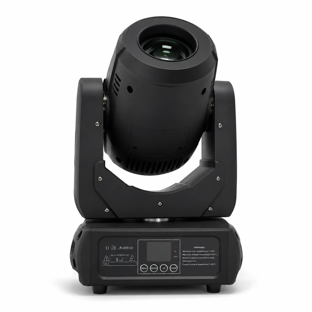 SurgeFX SF-BM200 3-in-1 LED beam moving head light hero image on a white background.