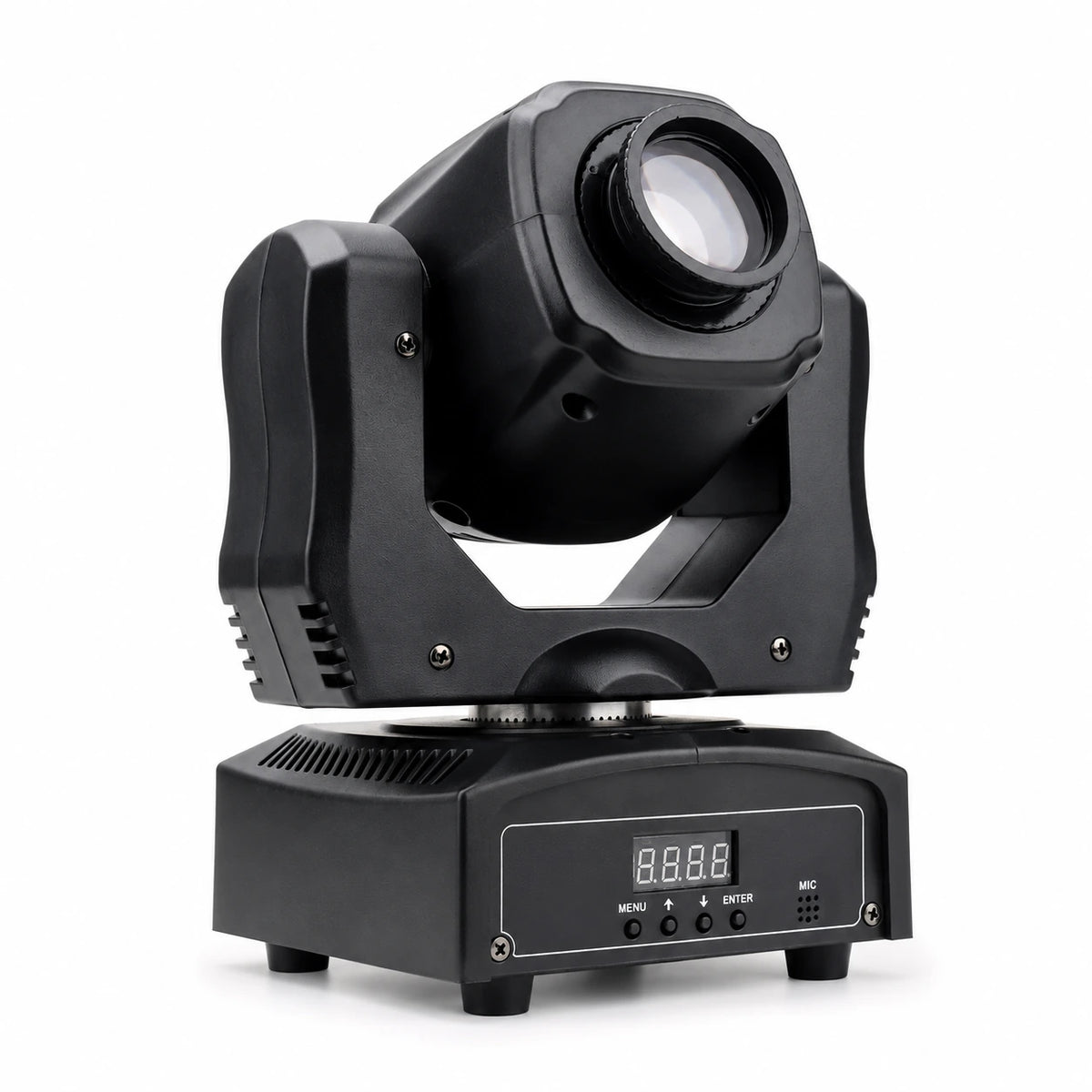 SurgeFX SF-BM60 mini beam LED moving head light hero image on a clean white background.