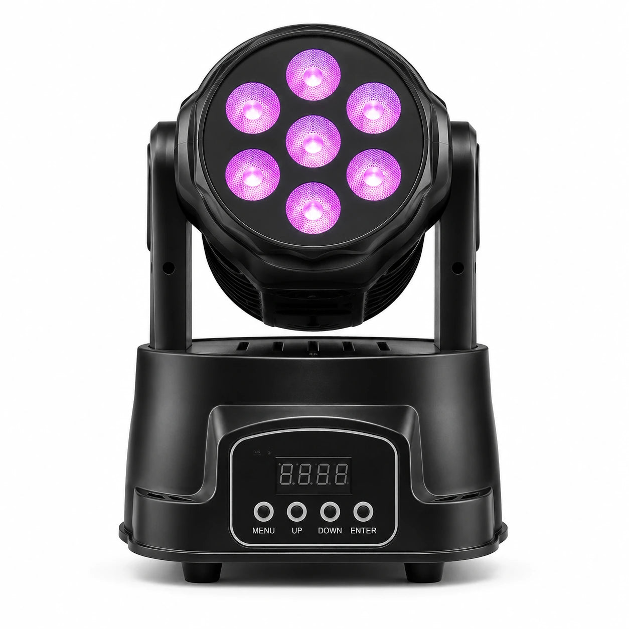 SurgeFX SF-MW710 LED mini wash moving par light hero image on a clean white background.
