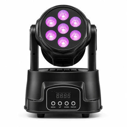 SurgeFX SF-MW710 LED mini wash moving par light hero image on a clean white background.