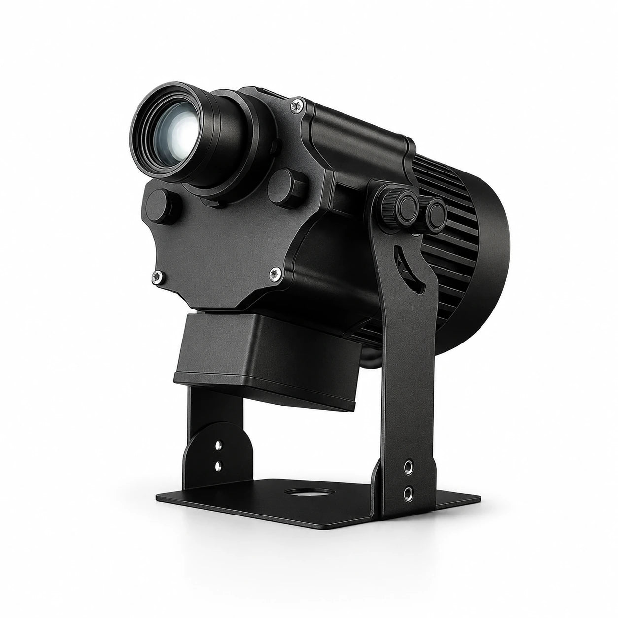 SurgeFX SF-WP200 gobo LED logo projector light hero image on a white background.