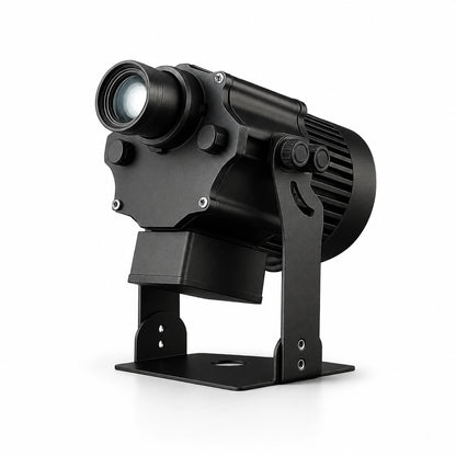 SurgeFX SF-WP200 gobo LED logo projector light hero image on a white background.