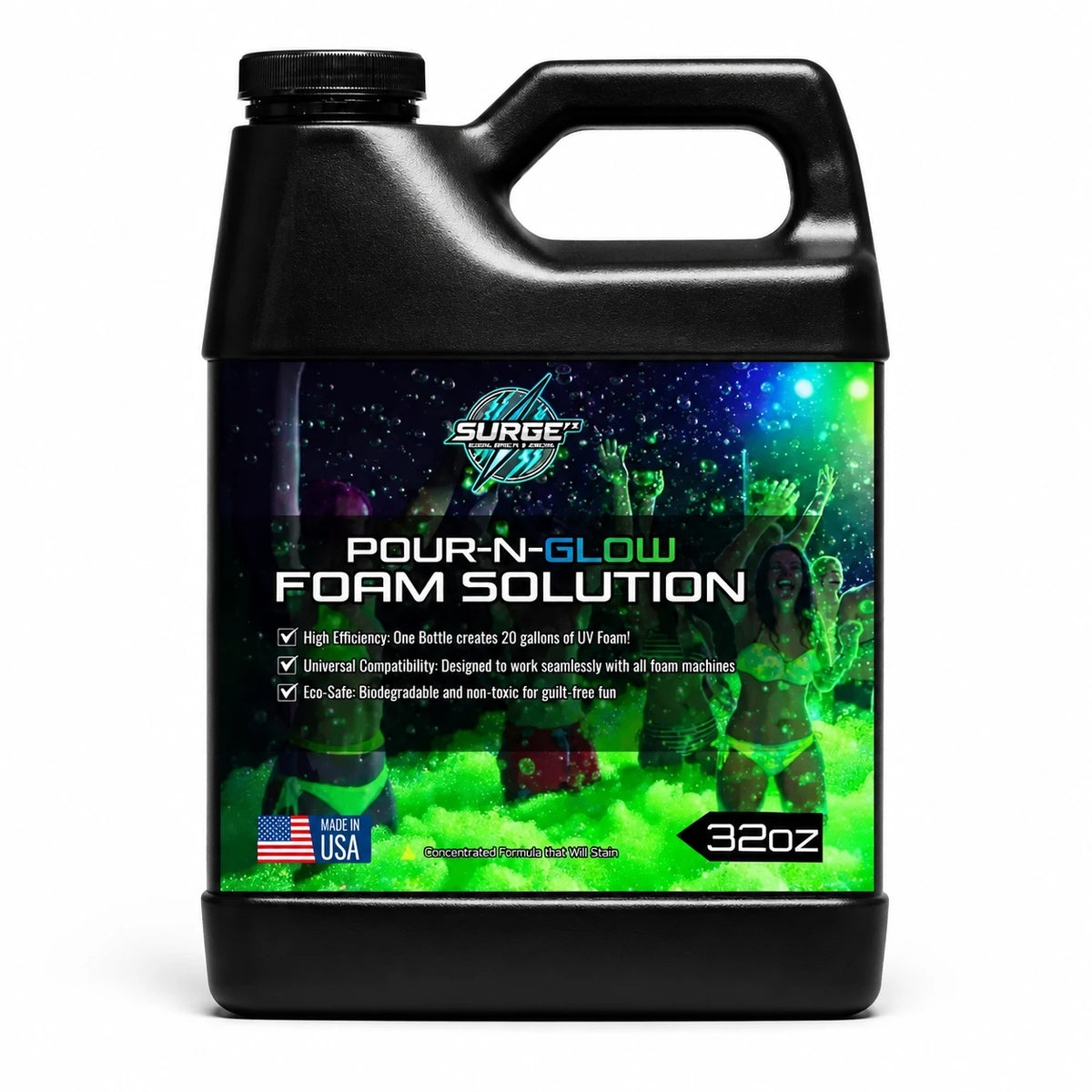 32oz UV Foam Solution – Pour & Glow Packs - Foam Solution Hero