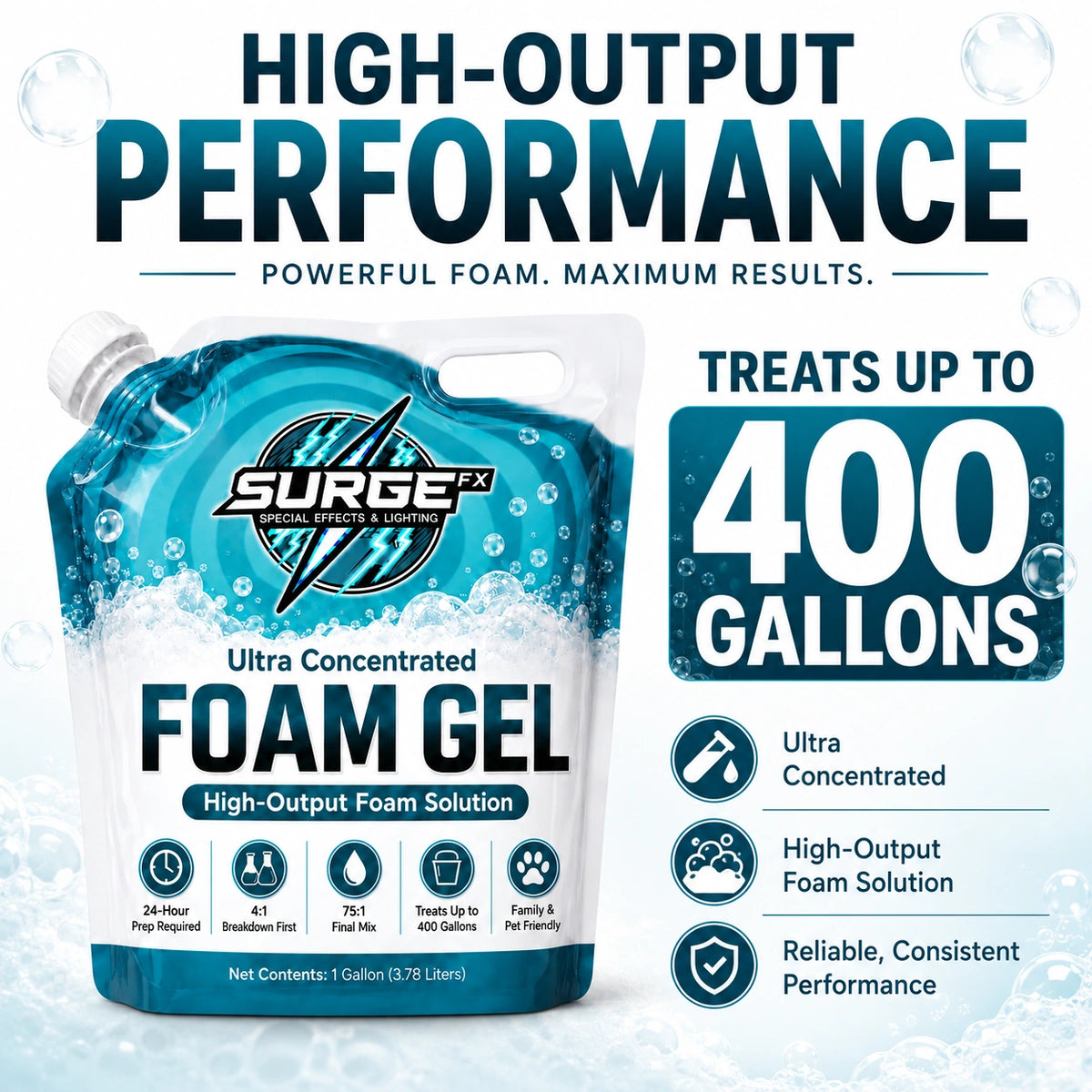 Scented Foam Machine Gel high output foam performance - SurgeFX