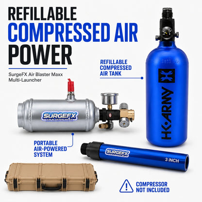 Air Blaster Maxx: Multi-Launcher Air Cannon - Refillable Air System