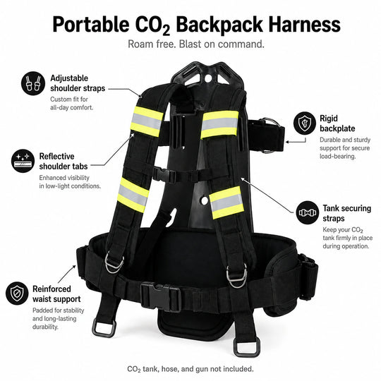 SurgeFX Portable CO2 Backpack Harness — Features with matching model