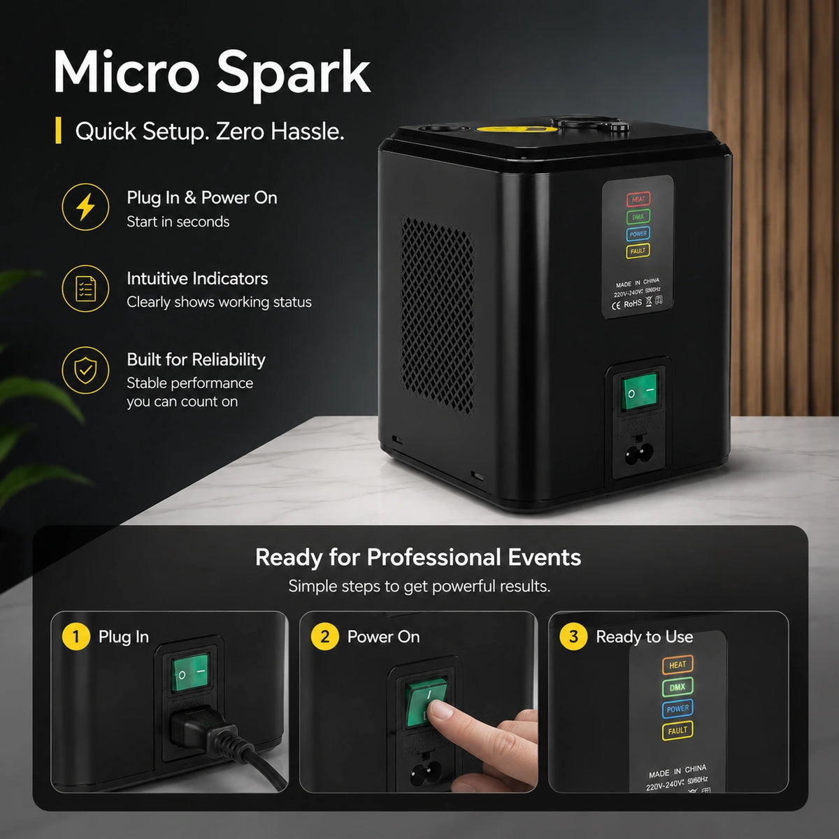 SurgeFX Micro Spark quick setup instruction image