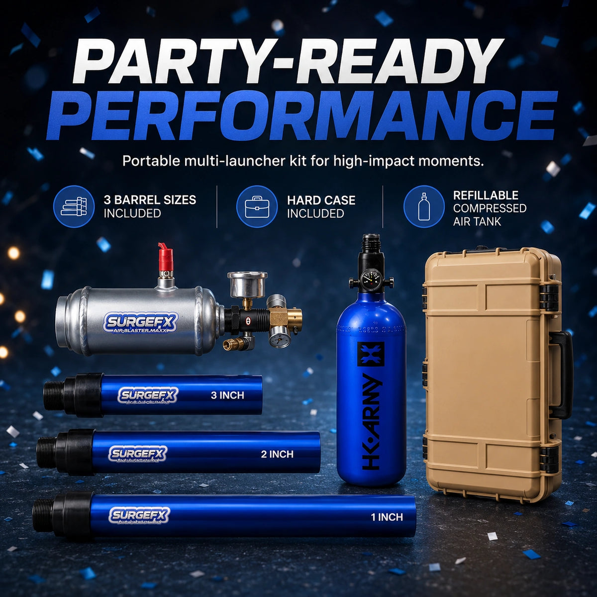 Air Blaster Maxx: Multi-Launcher Air Cannon - Party Ready Showcase