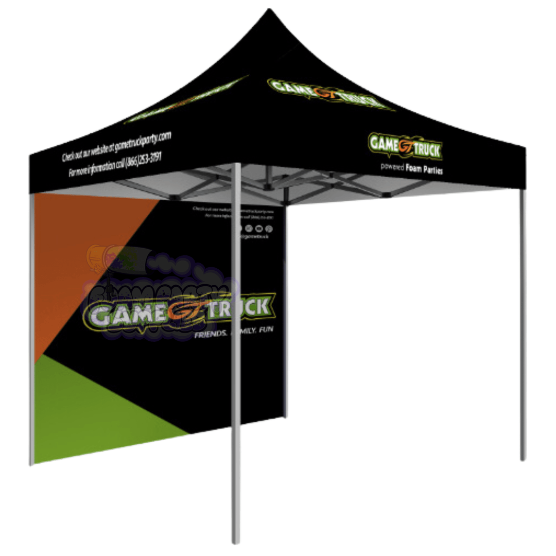 5x5 Custom Classic Foam Party Tent with Backdrop - SurgeFX