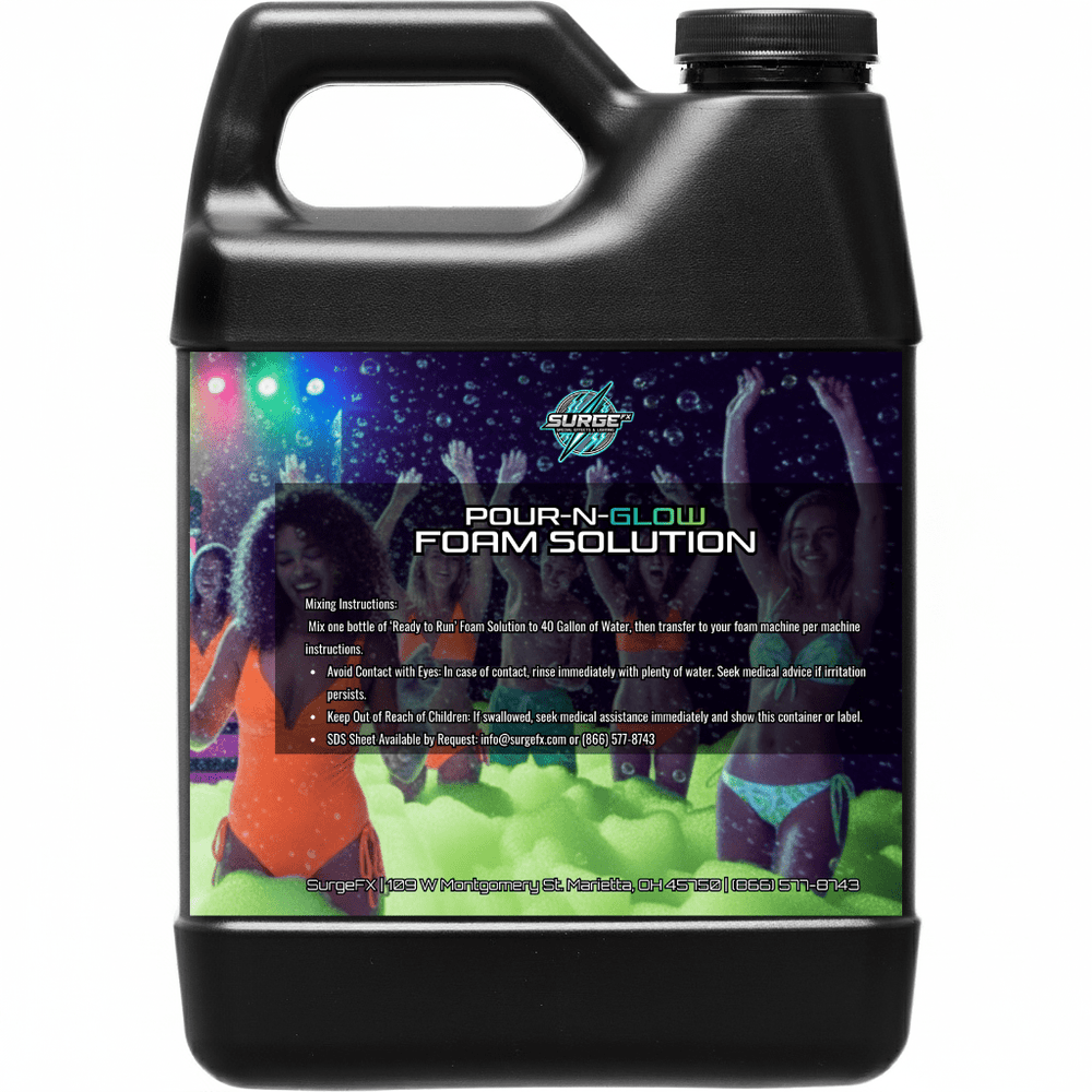 64oz UV Foam Solution – Pour & Glow Packs - SurgeFX