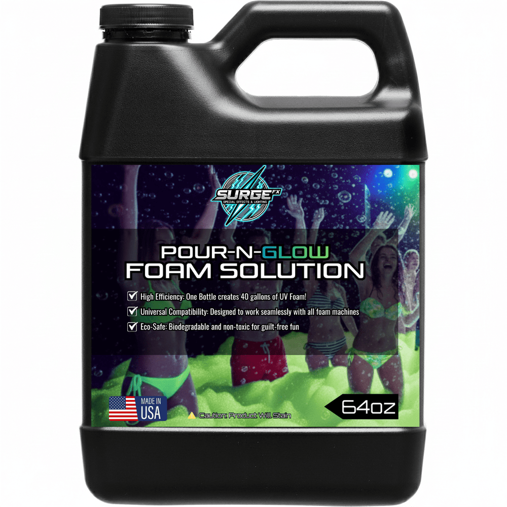 64oz UV Foam Solution – Pour & Glow Packs - SurgeFX