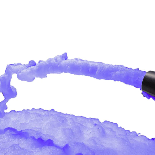 Colorful foam additive concentrate jar, vibrant pigment for events, 4oz.