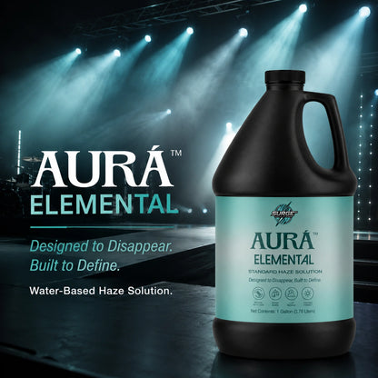Aurà Elemental water-based haze fluid stage glow promo image