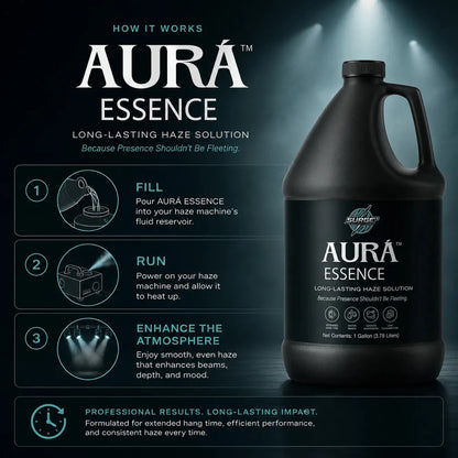 Aurà Essence long-lasting haze fluid usage guide image