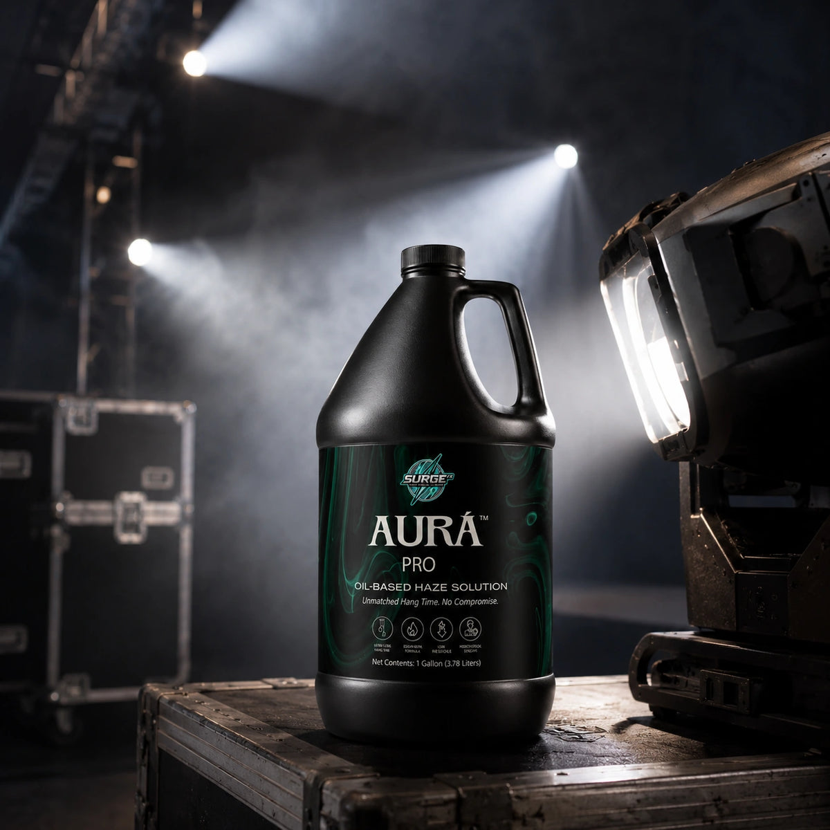 Aurà Pro oil-based haze fluid stage lighting image
