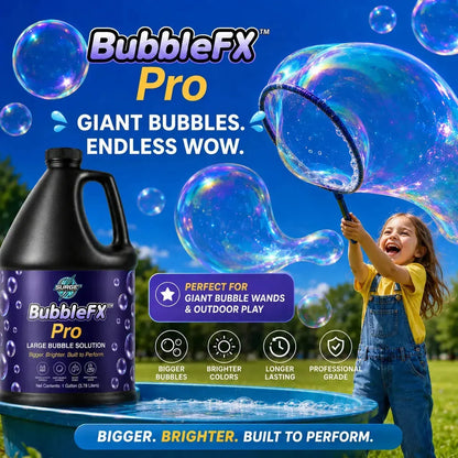 BubbleFX Pro Large Bubble Solution large bubble wand use case