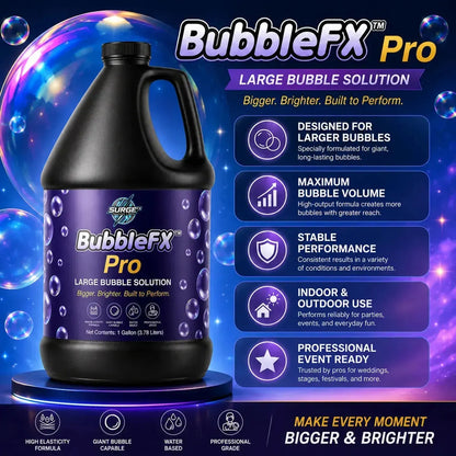 BubbleFX Pro Large Bubble Solution benefits highlight