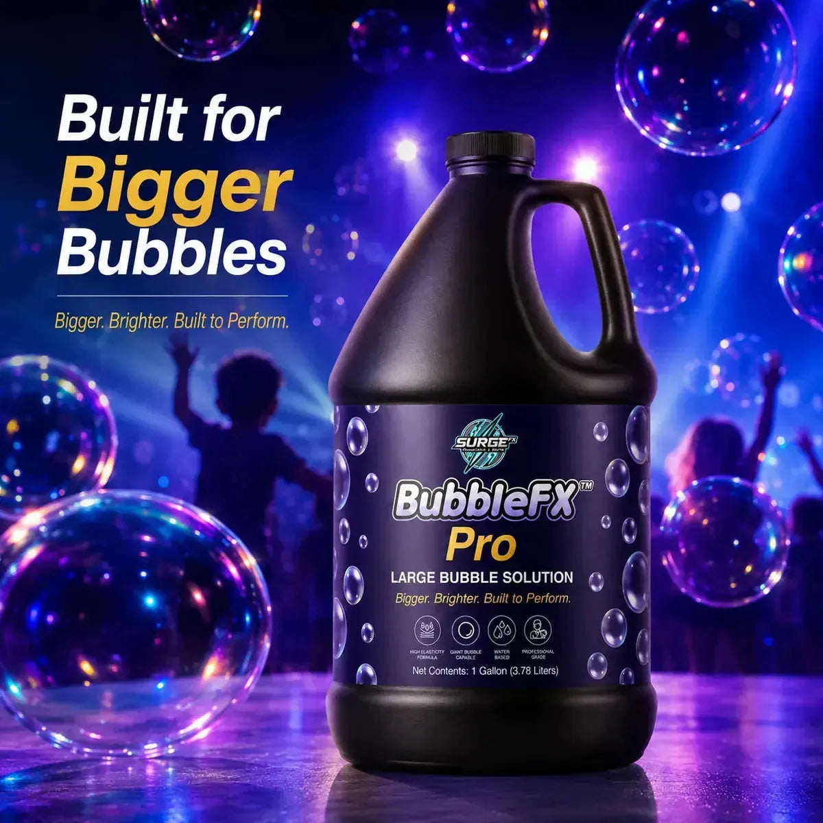 BubbleFX Pro Large Bubble Solution promotional fun graphic