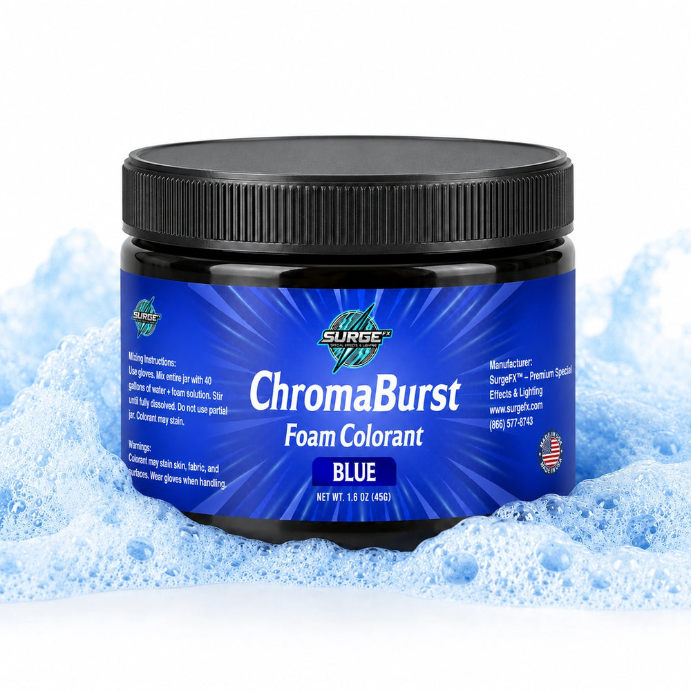 Vibrant Event Foam Color Additive - 40 Gallons in Every 4oz Jar