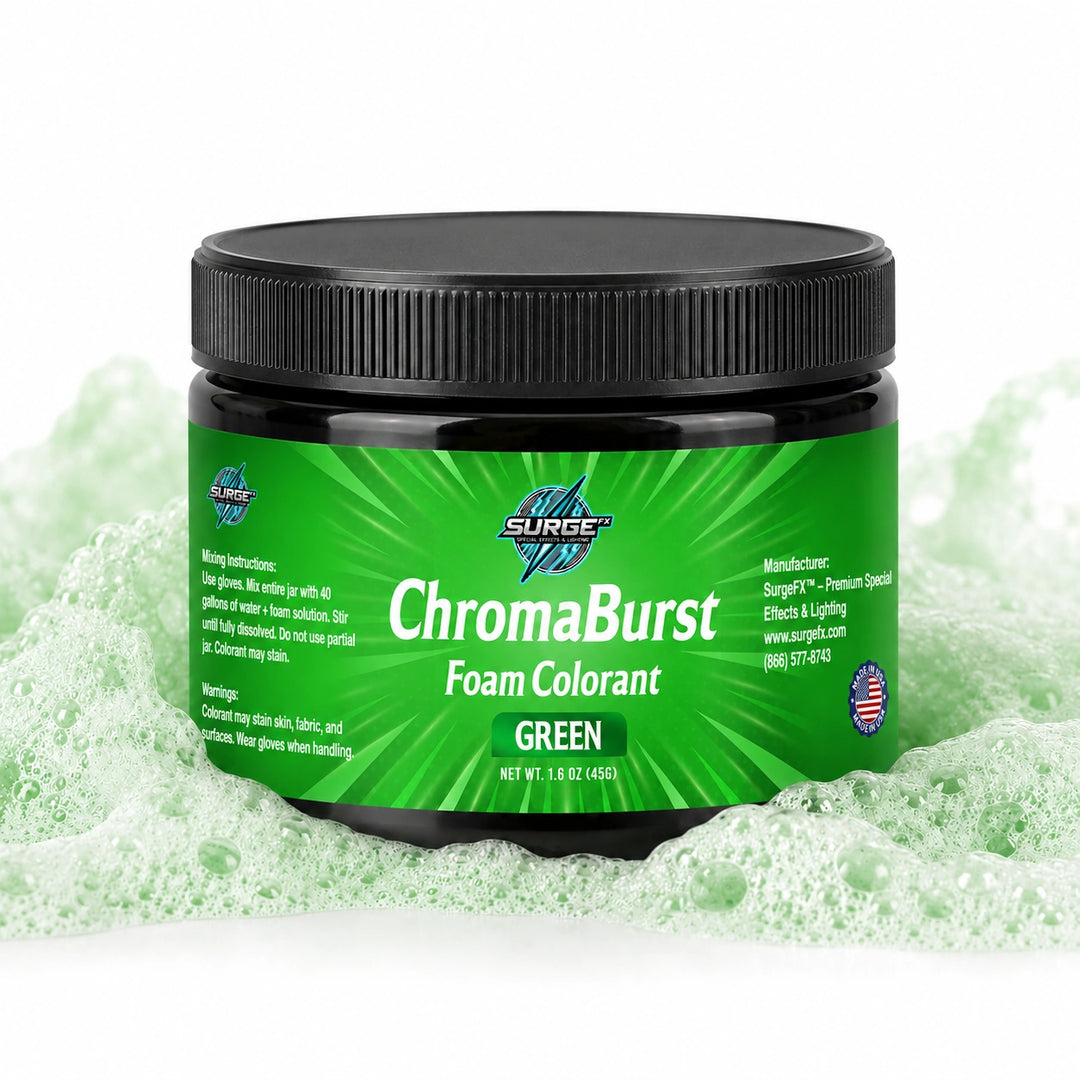 Vibrant Event Foam Color Additive - 40 Gallons in Every 4oz Jar