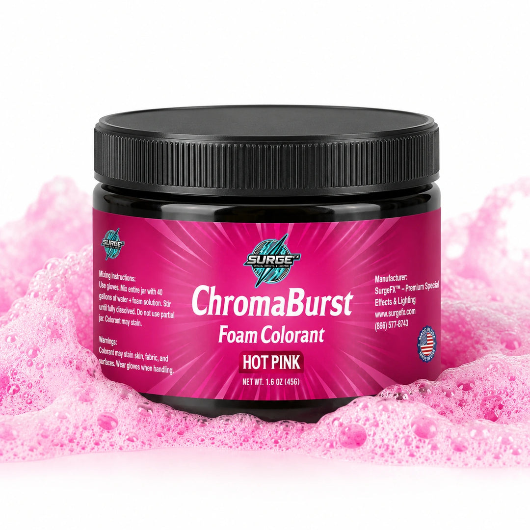 Vibrant Event Foam Color Additive - 40 Gallons in Every 4oz Jar