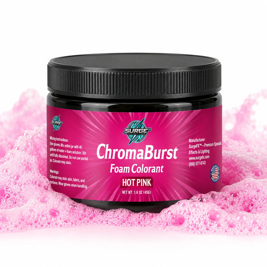 Vibrant Event Foam Color Additive - 40 Gallons in Every 4oz Jar