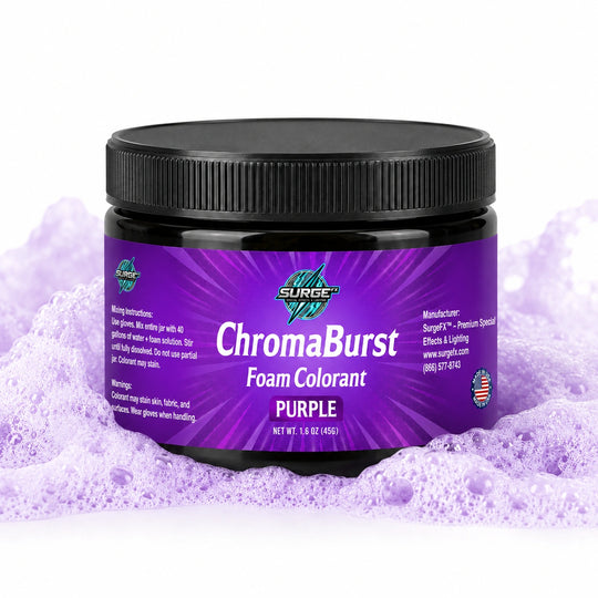 Vibrant Event Foam Color Additive - 40 Gallons in Every 4oz Jar