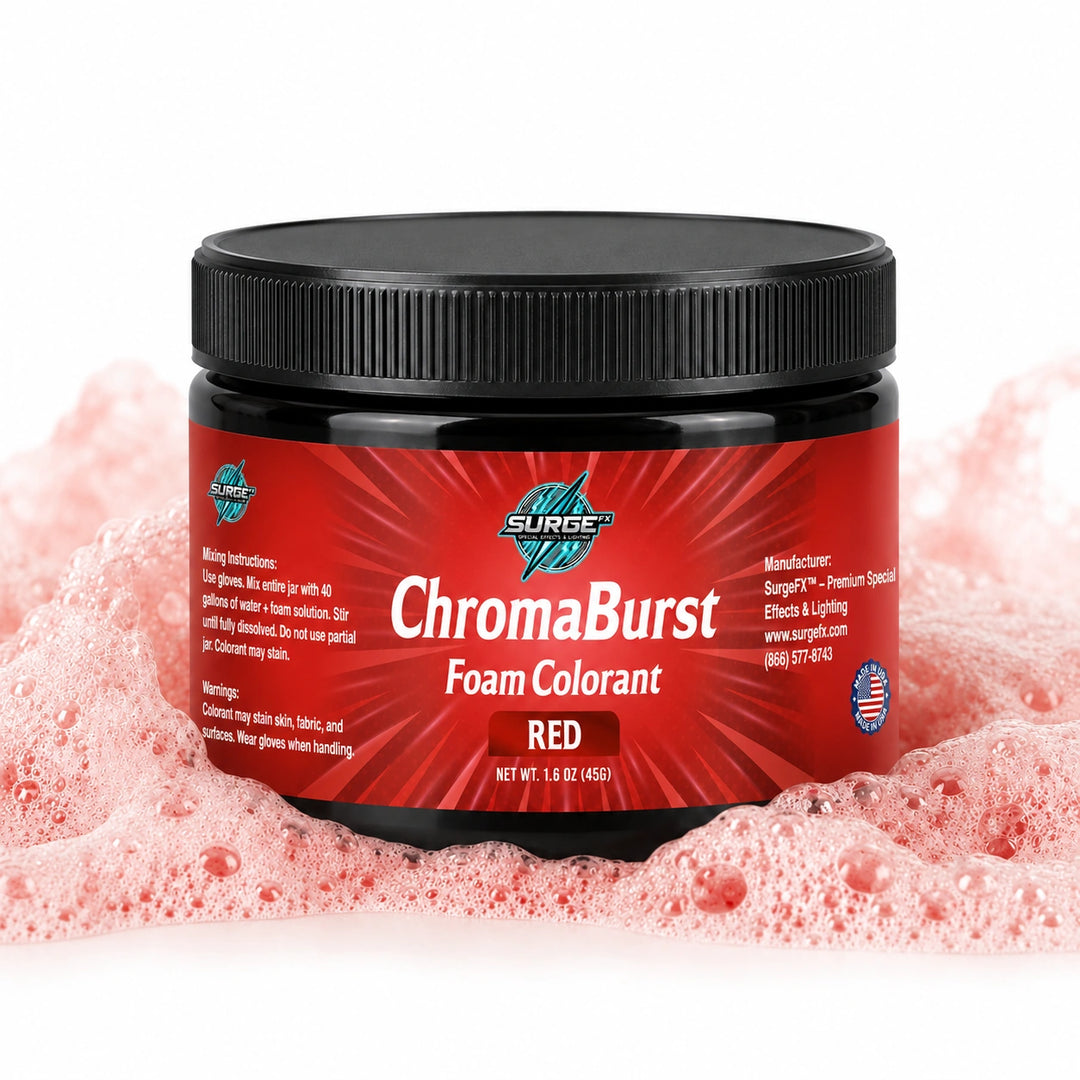 Vibrant Event Foam Color Additive - 40 Gallons in Every 4oz Jar