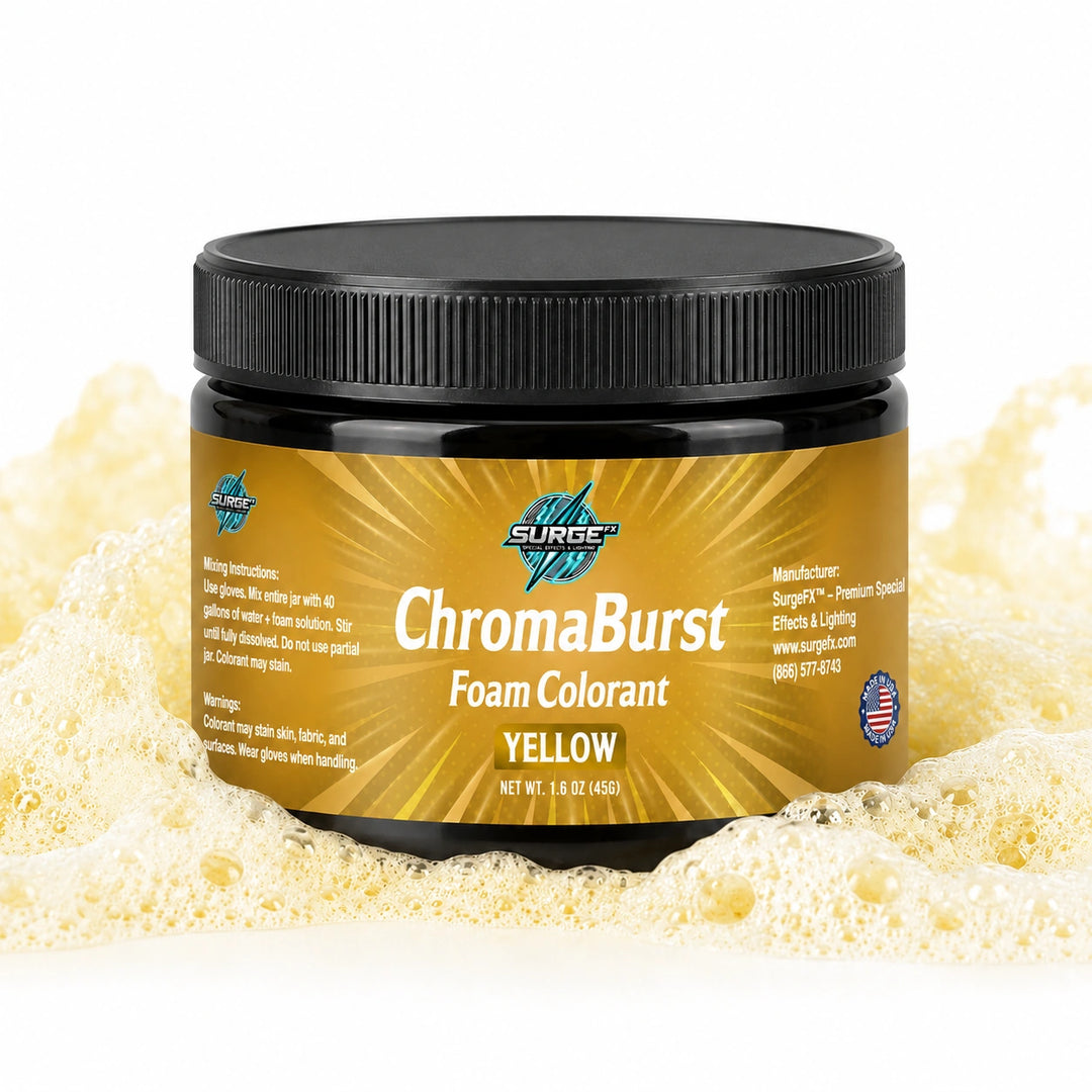 Vibrant Event Foam Color Additive - 40 Gallons in Every 4oz Jar