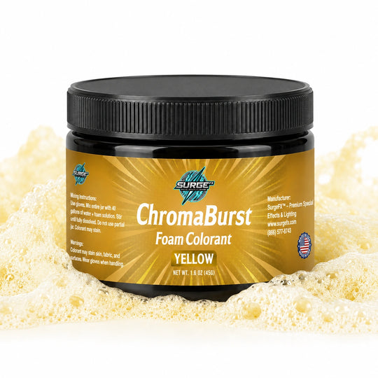 Vibrant Event Foam Color Additive - 40 Gallons in Every 4oz Jar