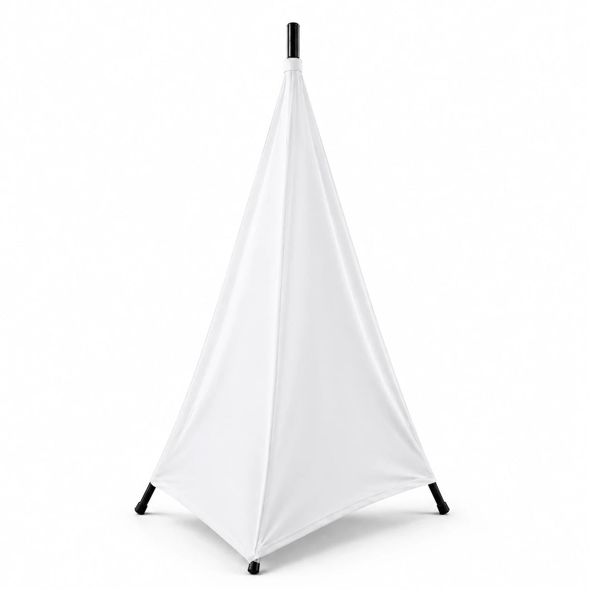Foam Machine Tripod Cover White hero product image on dark studio background