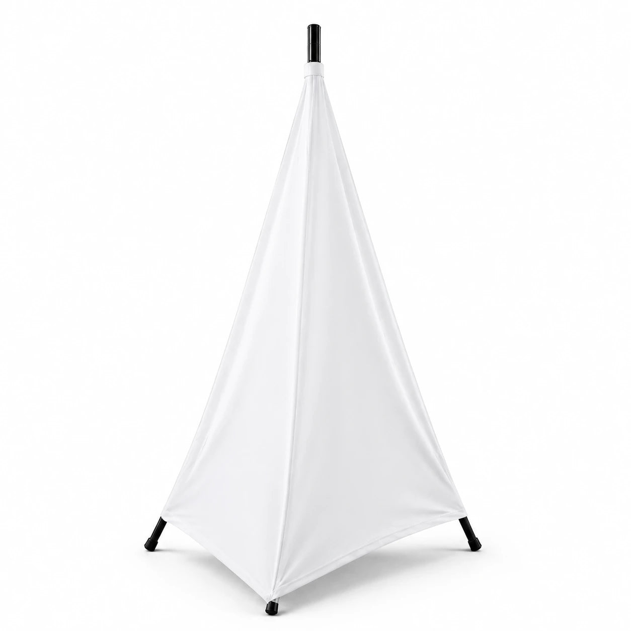 Foam Machine Tripod Cover White hero product image on dark studio background
