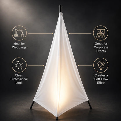 Foam Machine Tripod Cover White event styling / use-case image