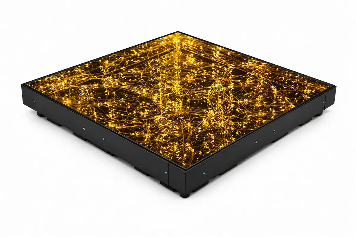 Star LED Magnetic Dance Floor gold starlight 2ft panel main view