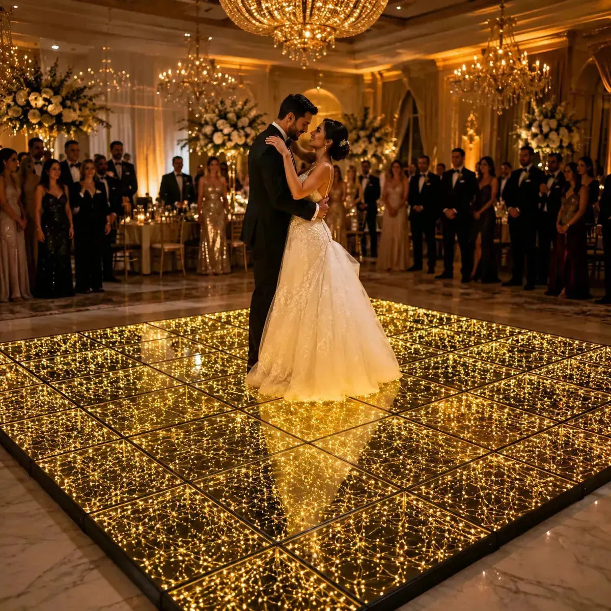 Star LED Magnetic Dance Floor wedding first dance romantic lighting