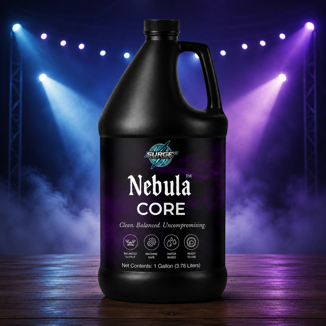 Nebula Core fog solution dramatic effects in focus