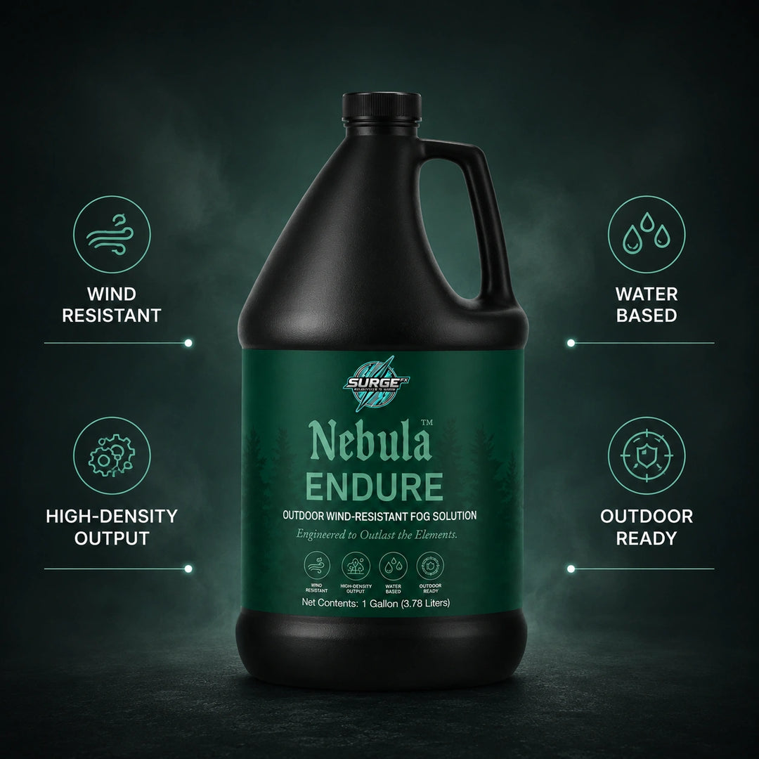 Nebula Endure outdoor wind-resistant fog solution product showcase image