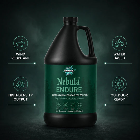 Nebula Endure outdoor wind-resistant fog solution product showcase image