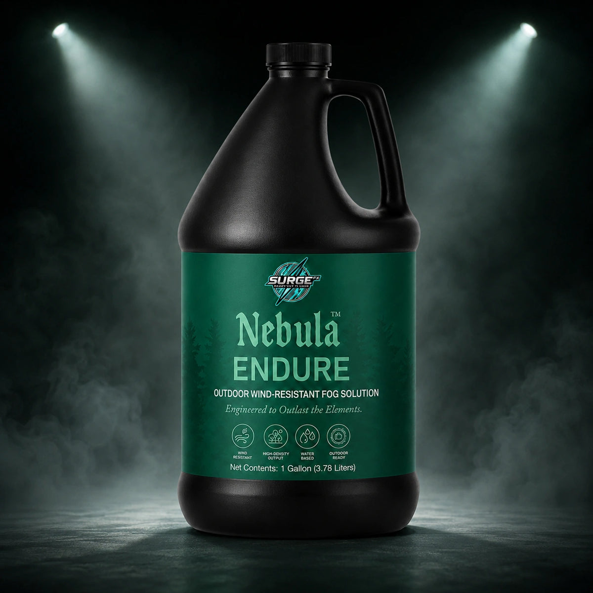 Nebula Endure outdoor wind-resistant fog solution product showcase image