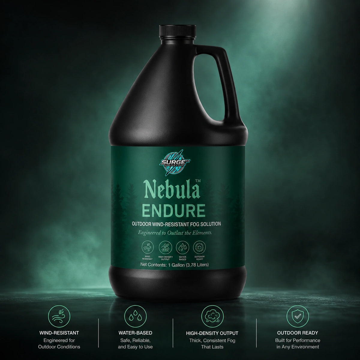 Nebula Endure outdoor wind-resistant fog solution product shot image