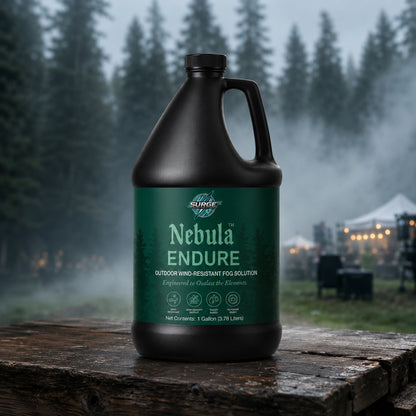 Nebula Endure outdoor wind-resistant fog solution misty forest promo image